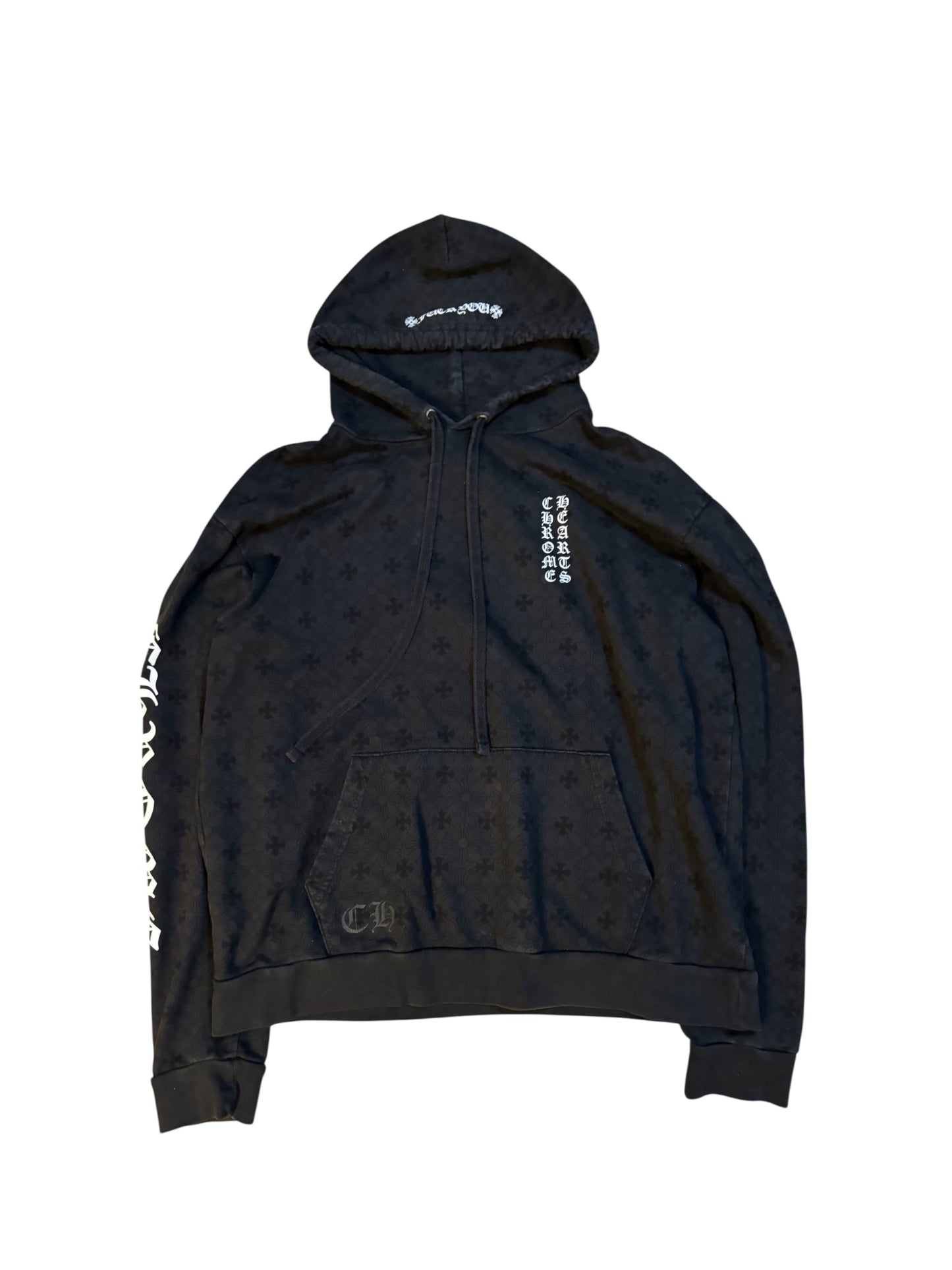 Chrome Heart Black Monogram Hoodie