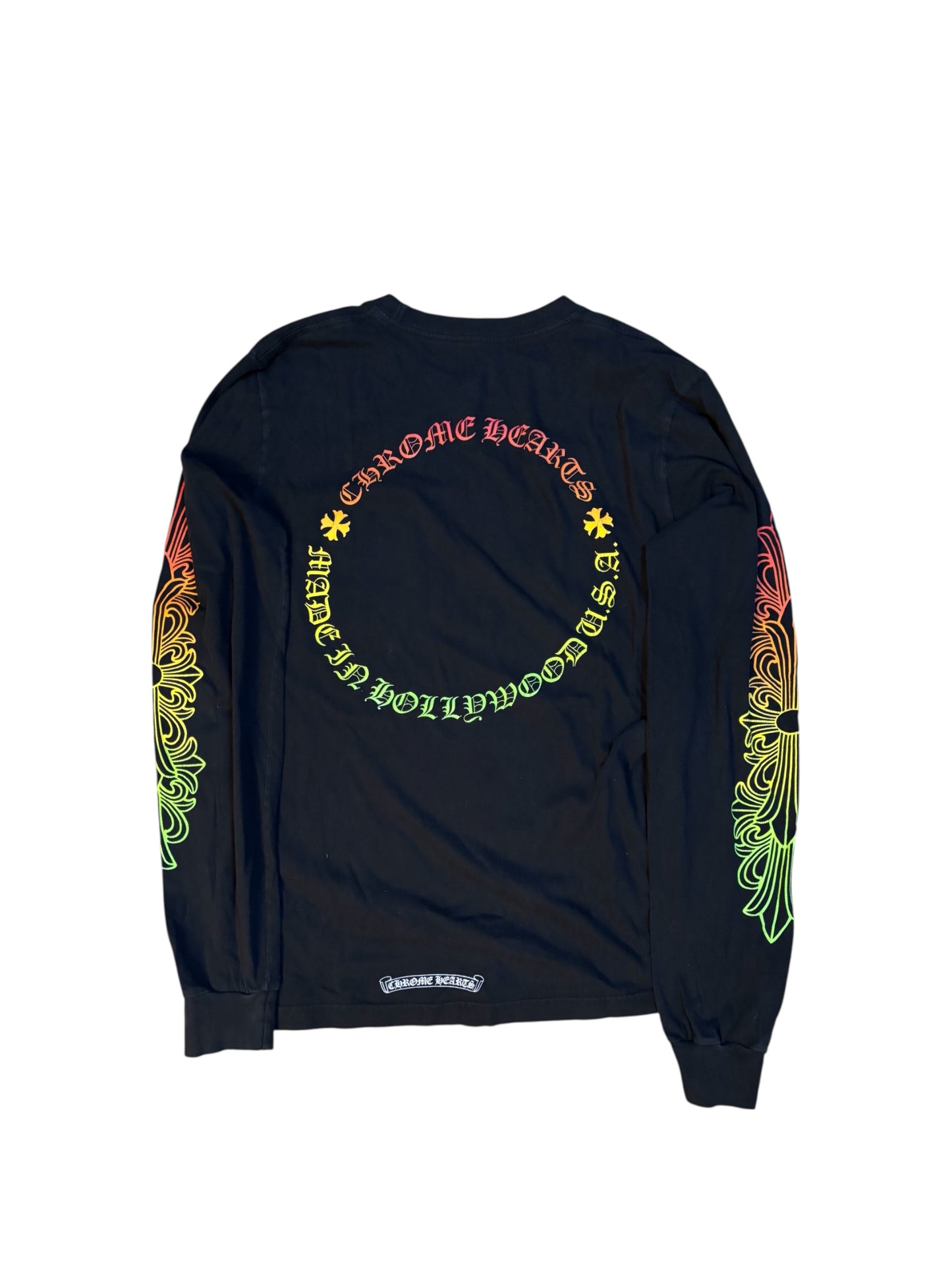 Chrome Heart Gradient Floral Longsleeve