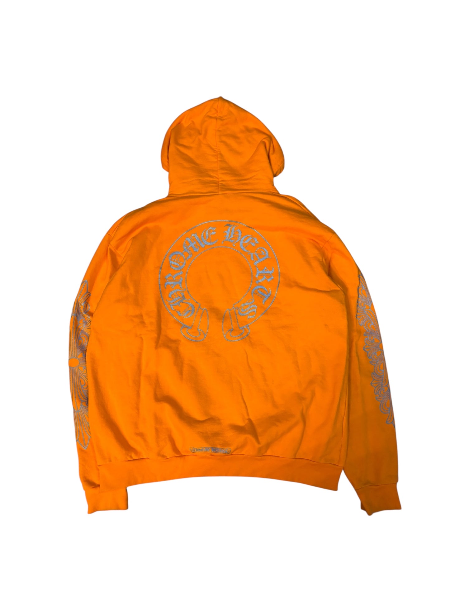 Chrome Heart Miami Orange Glitter Hoodie