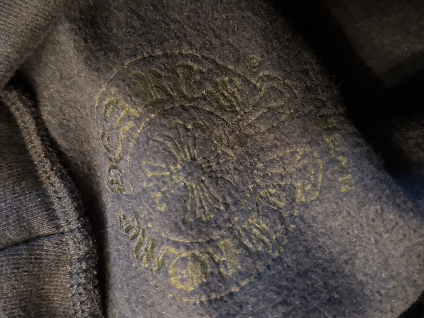 Chrome Hearts Navy Floral Hoodie