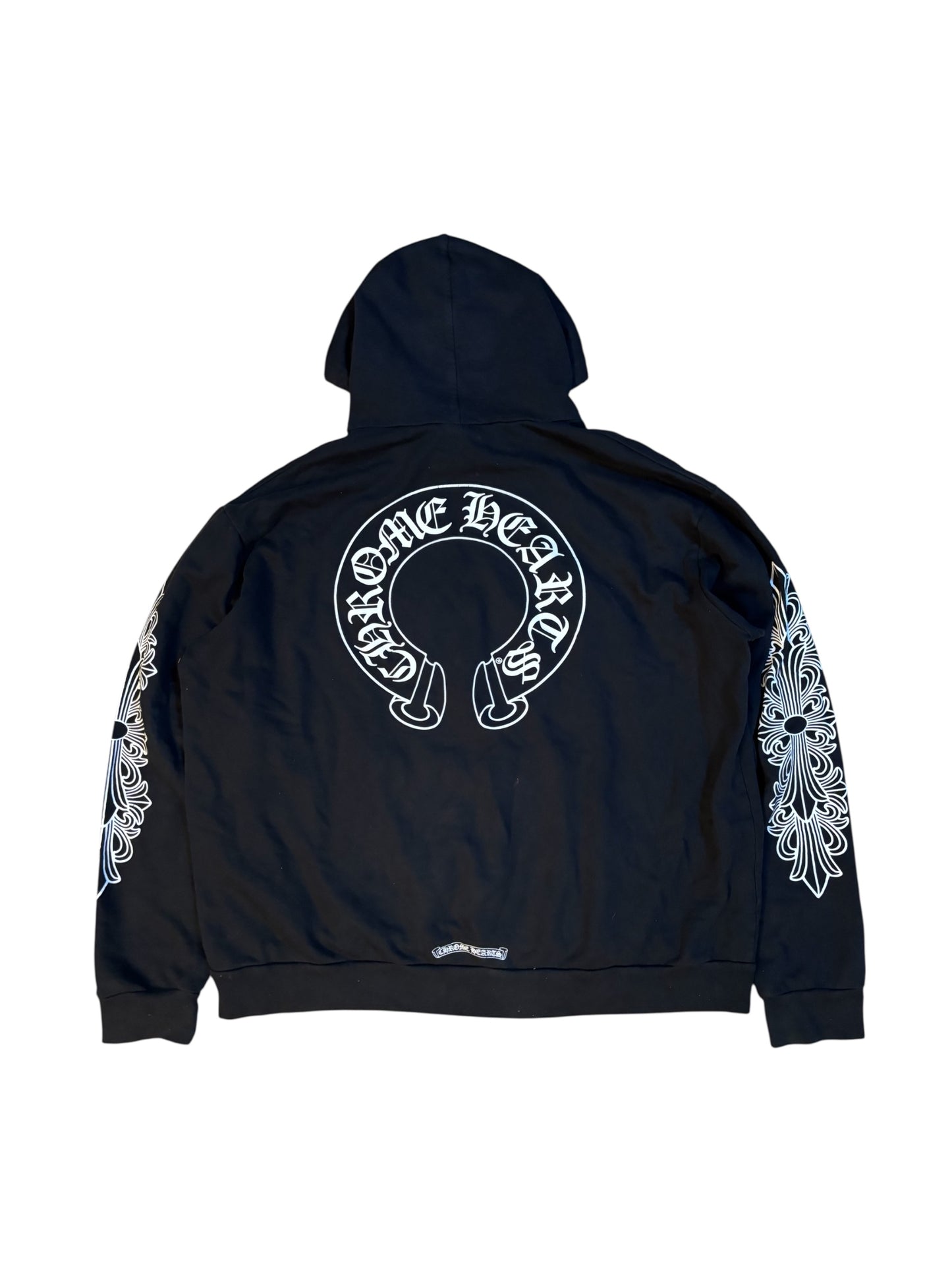Chrome Heart Horseshoe Floral Hoodie