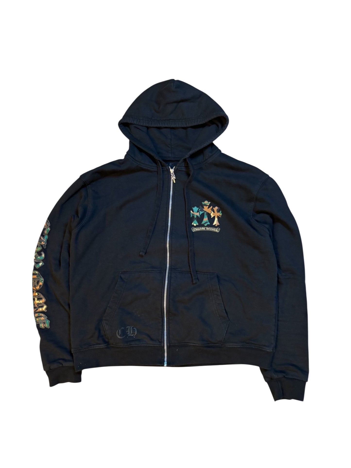 Chrome Heart Triple Cross Camo Zip up