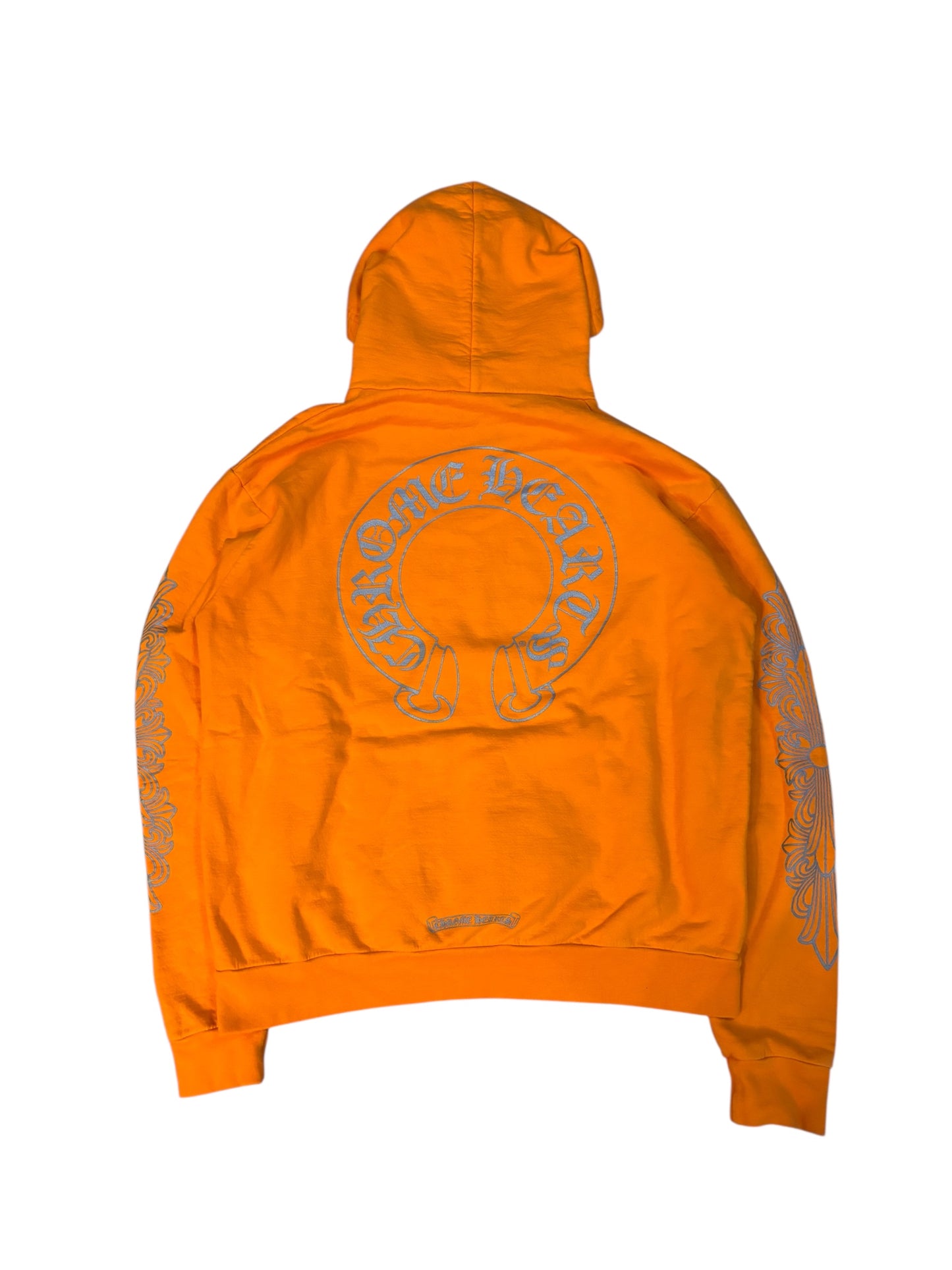 Chrome Heart Miami Orange Glitter Hoodie