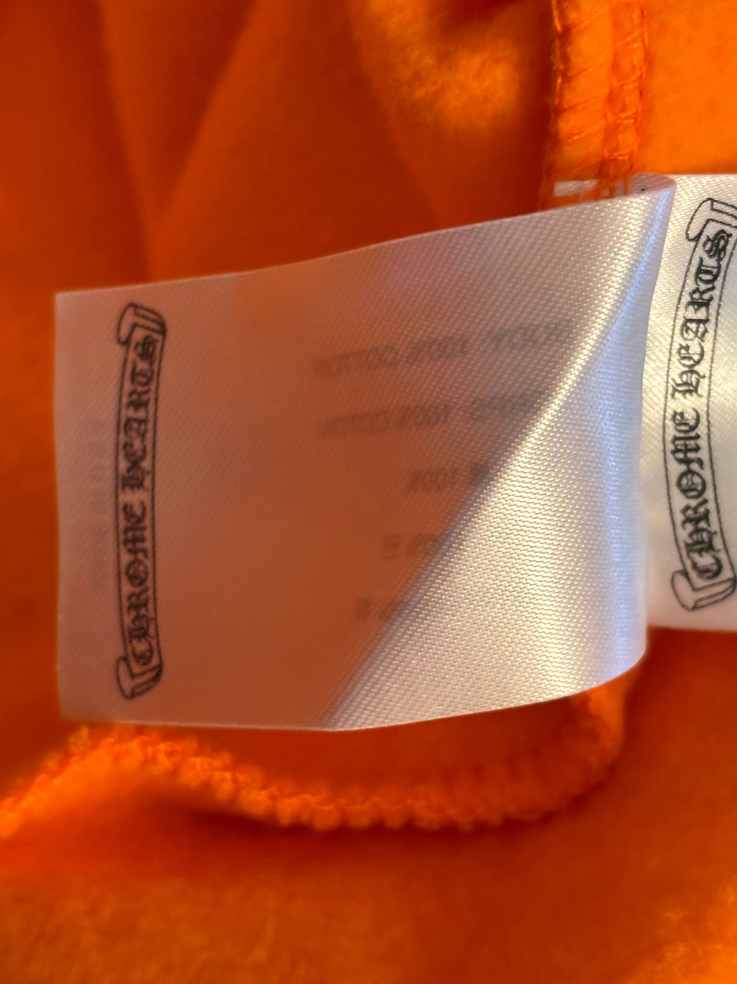 Chrome Heart Miami Orange Glitter Hoodie
