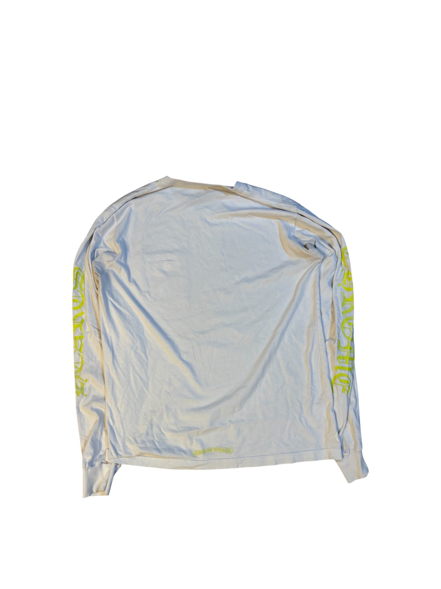 Chrome Heart Yellow Script Neck Logo Longsleeve