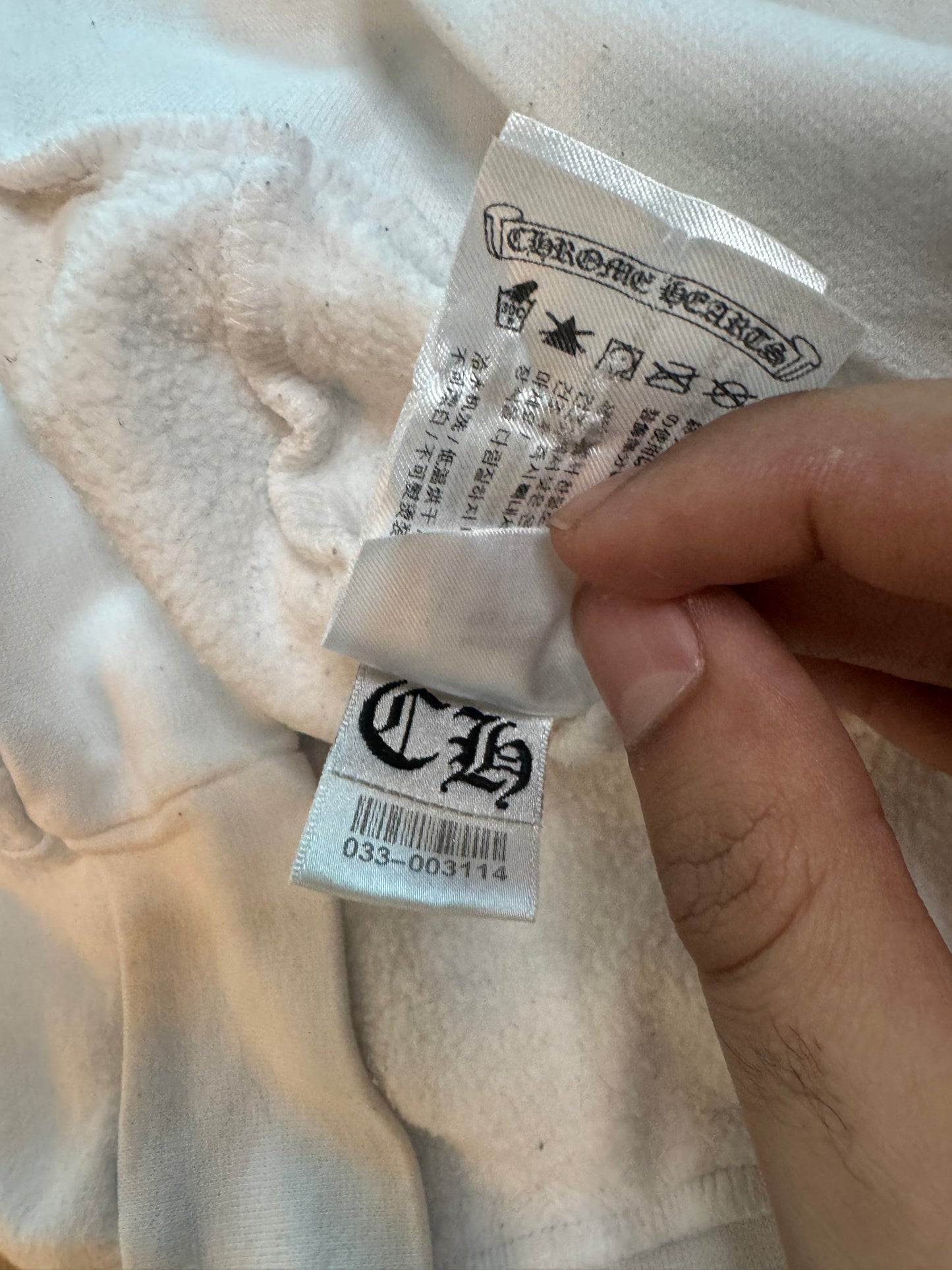 Chrome Hearts White Multicolor Cross Hoodie