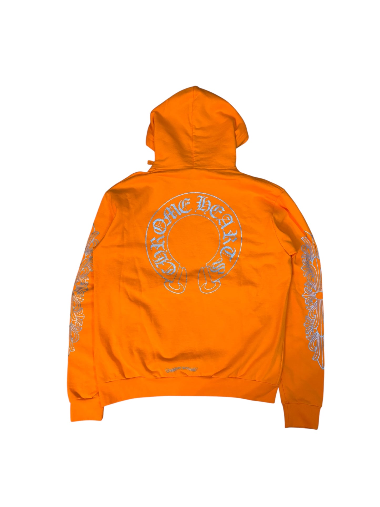 Chrome Heart Miami Orange Glitter Hoodie