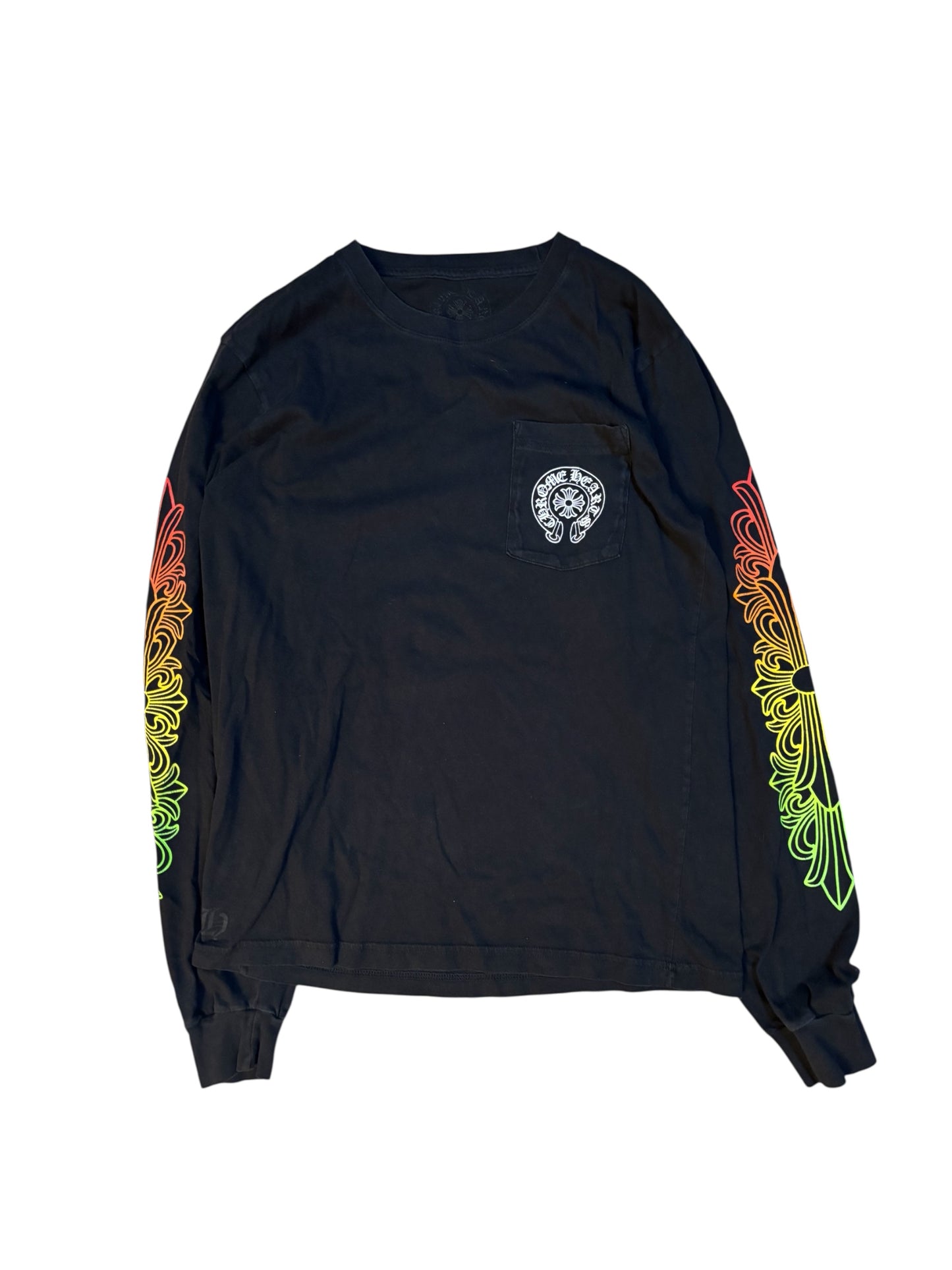 Chrome Heart Gradient Floral Longsleeve