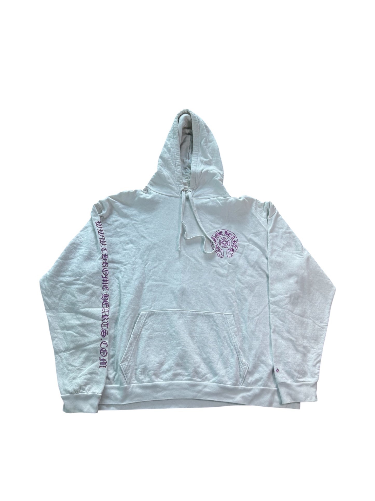 Chrome Heart Purple Glitter Online Exclusive Hoodie