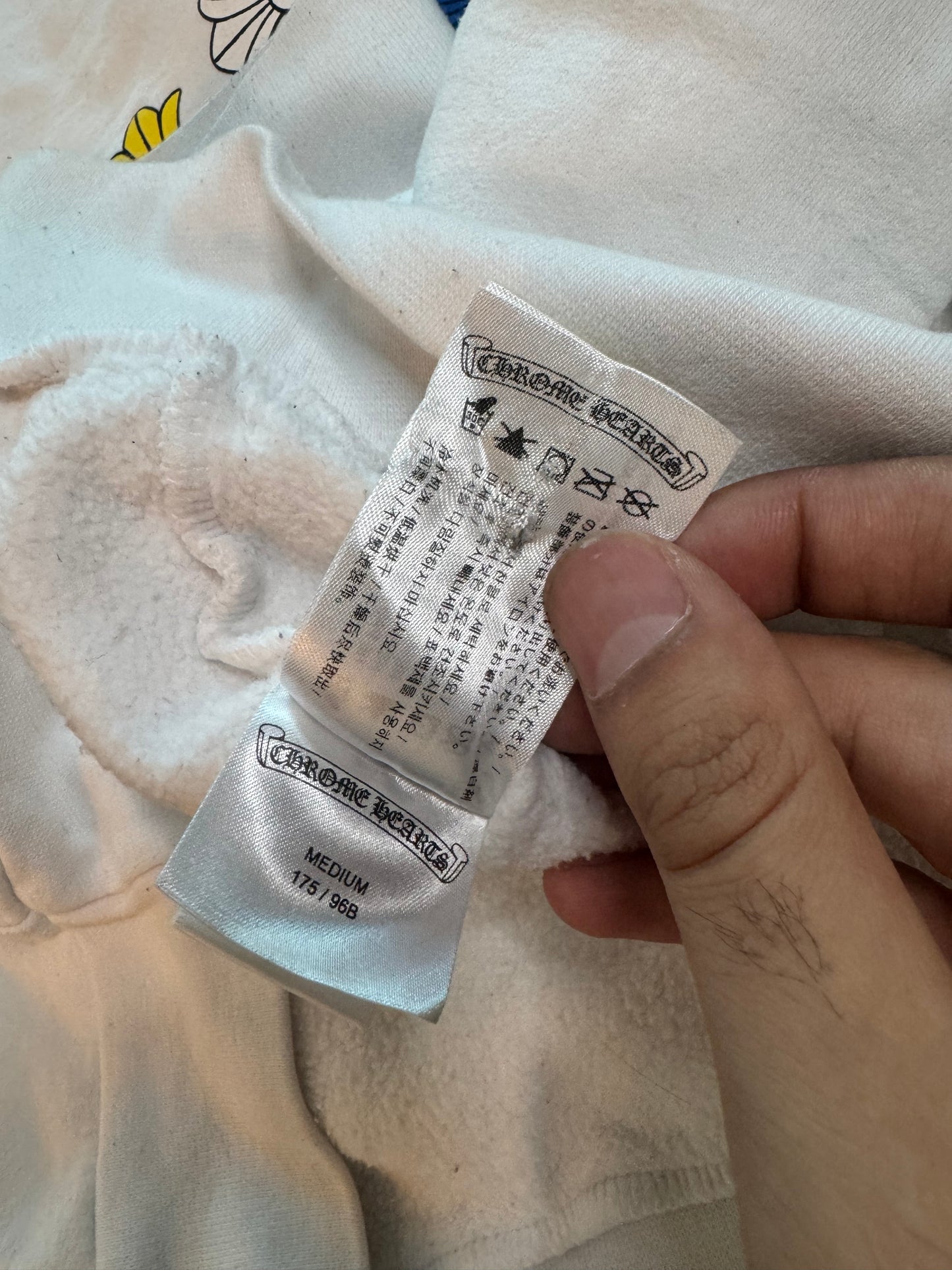 Chrome Hearts White Multicolor Cross Hoodie
