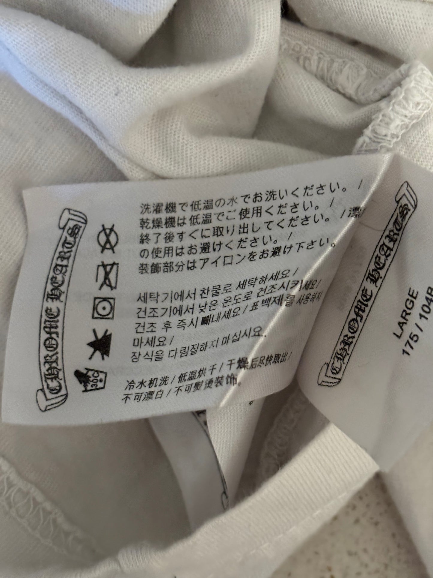 Chrome Heart White Spine Crosses Longsleeve