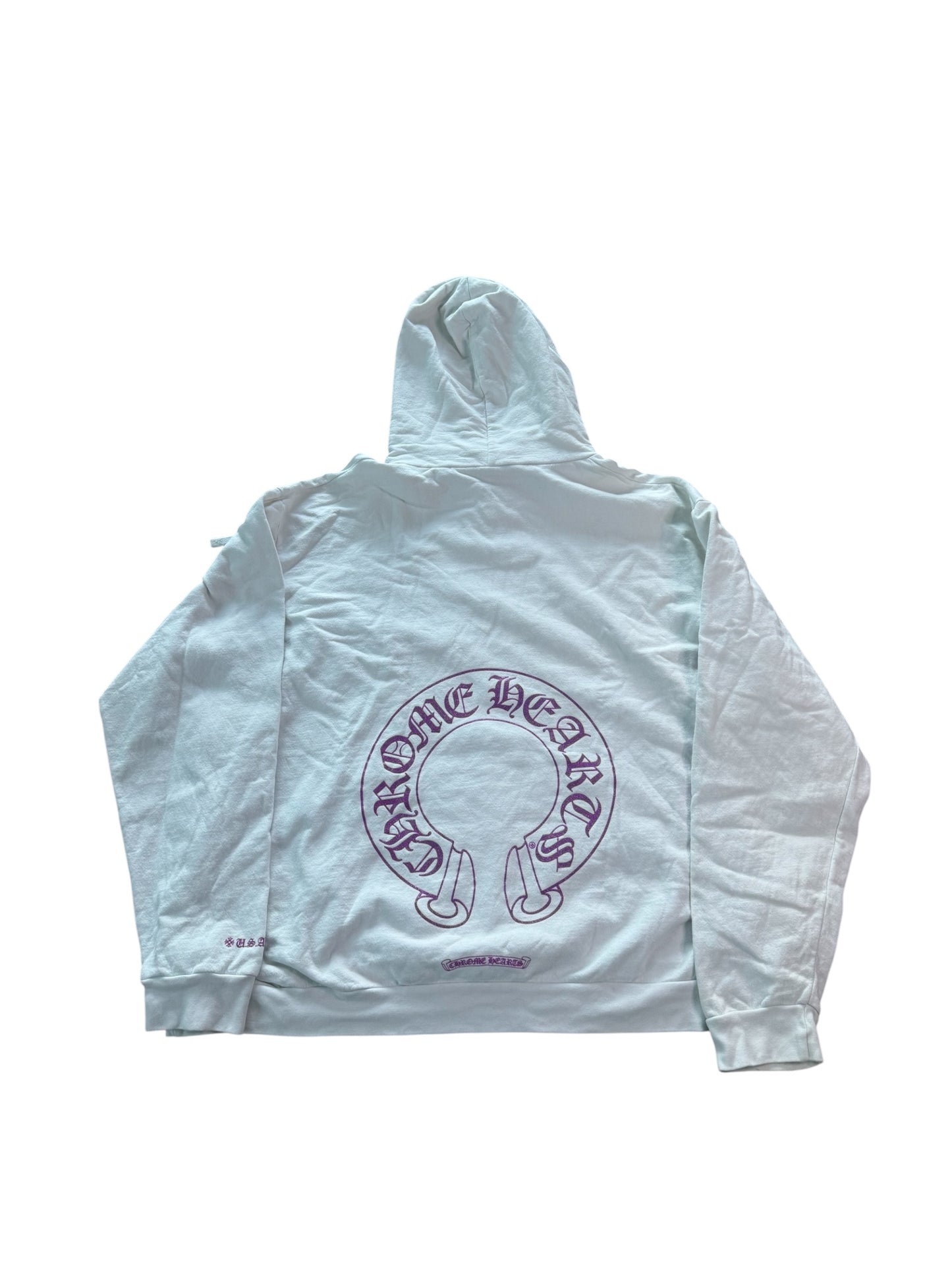 Chrome Heart Purple Glitter Online Exclusive Hoodie