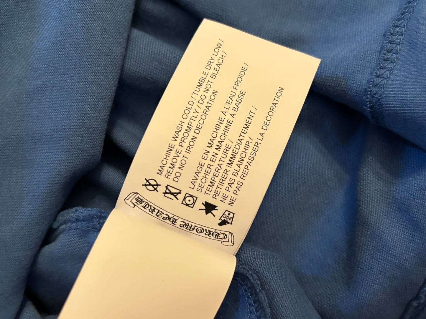 Chrome Heart Triple Cross Hollywood Blue Longsleeve
