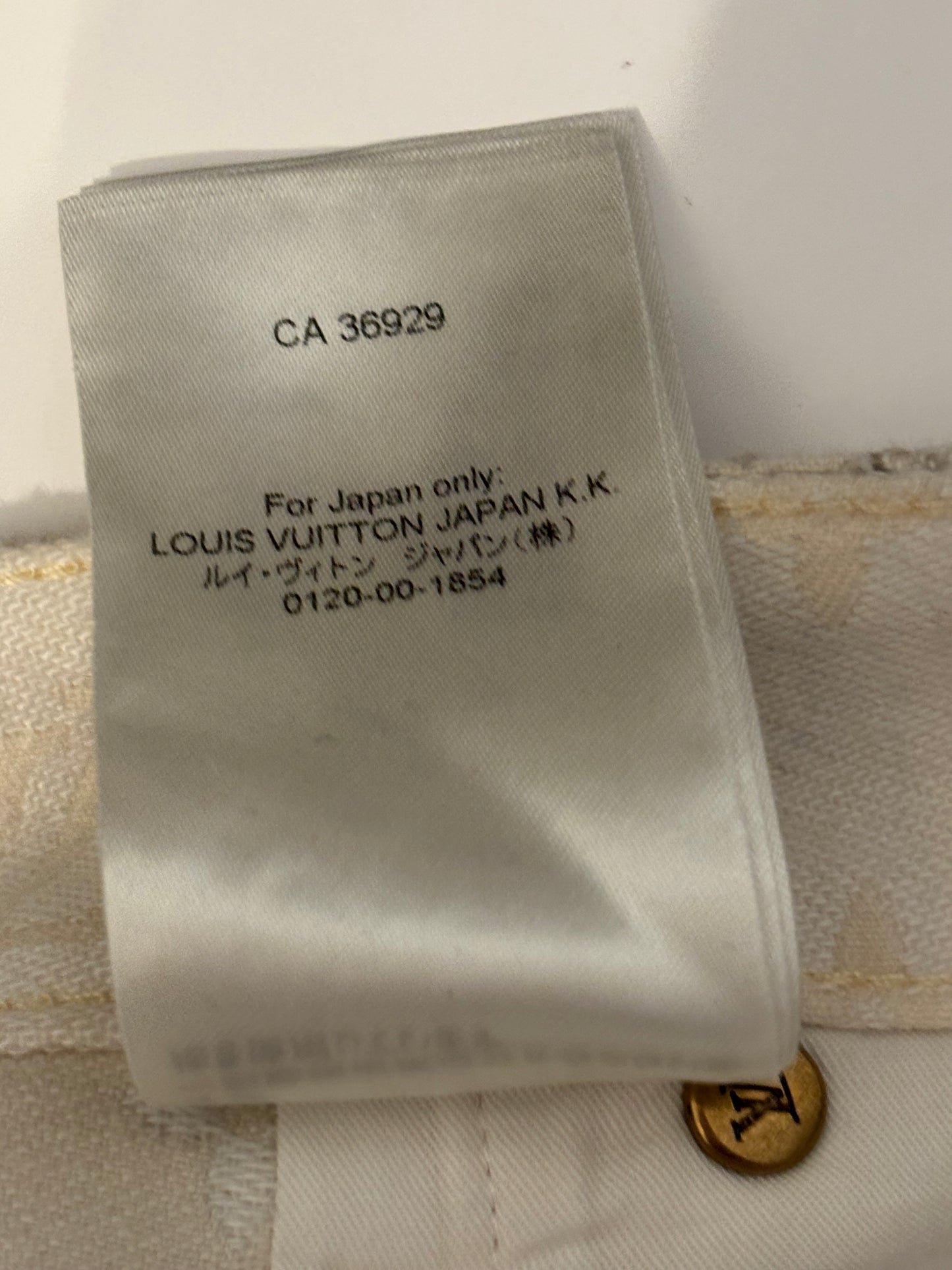 Louis Vuitton Bermuda Monogram Carpenter Denim Cargo Shorts