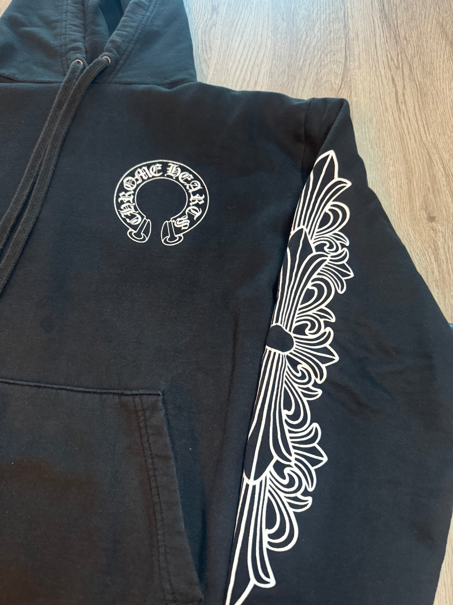 Chrome Hearts Horseshoe Floral Hoodie