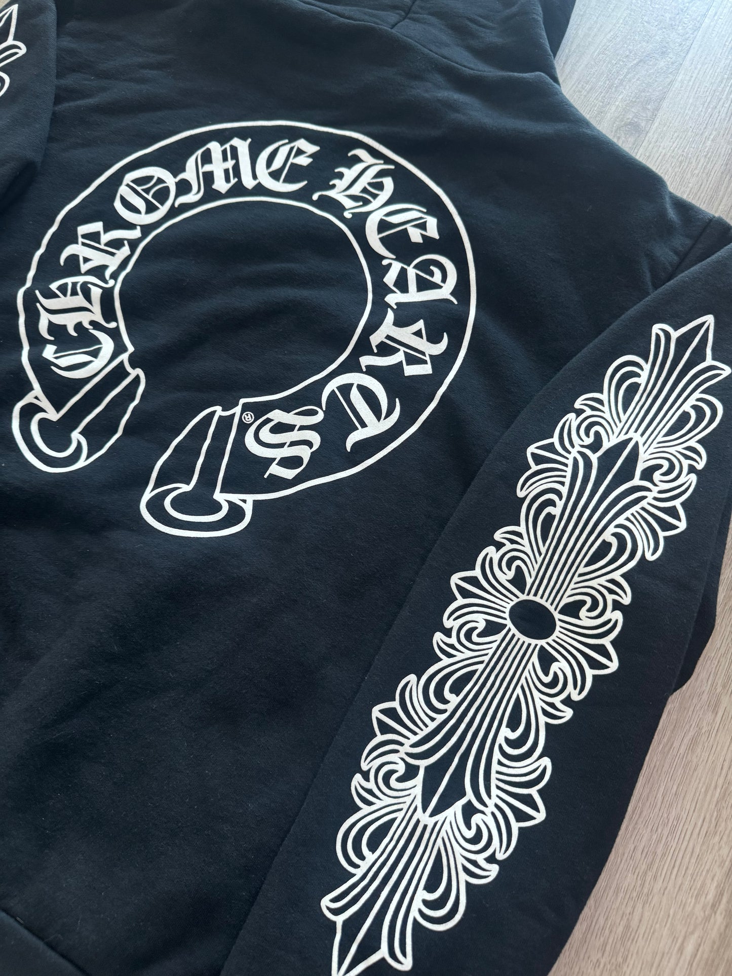 Chrome Hearts Horseshoe Floral Hoodie