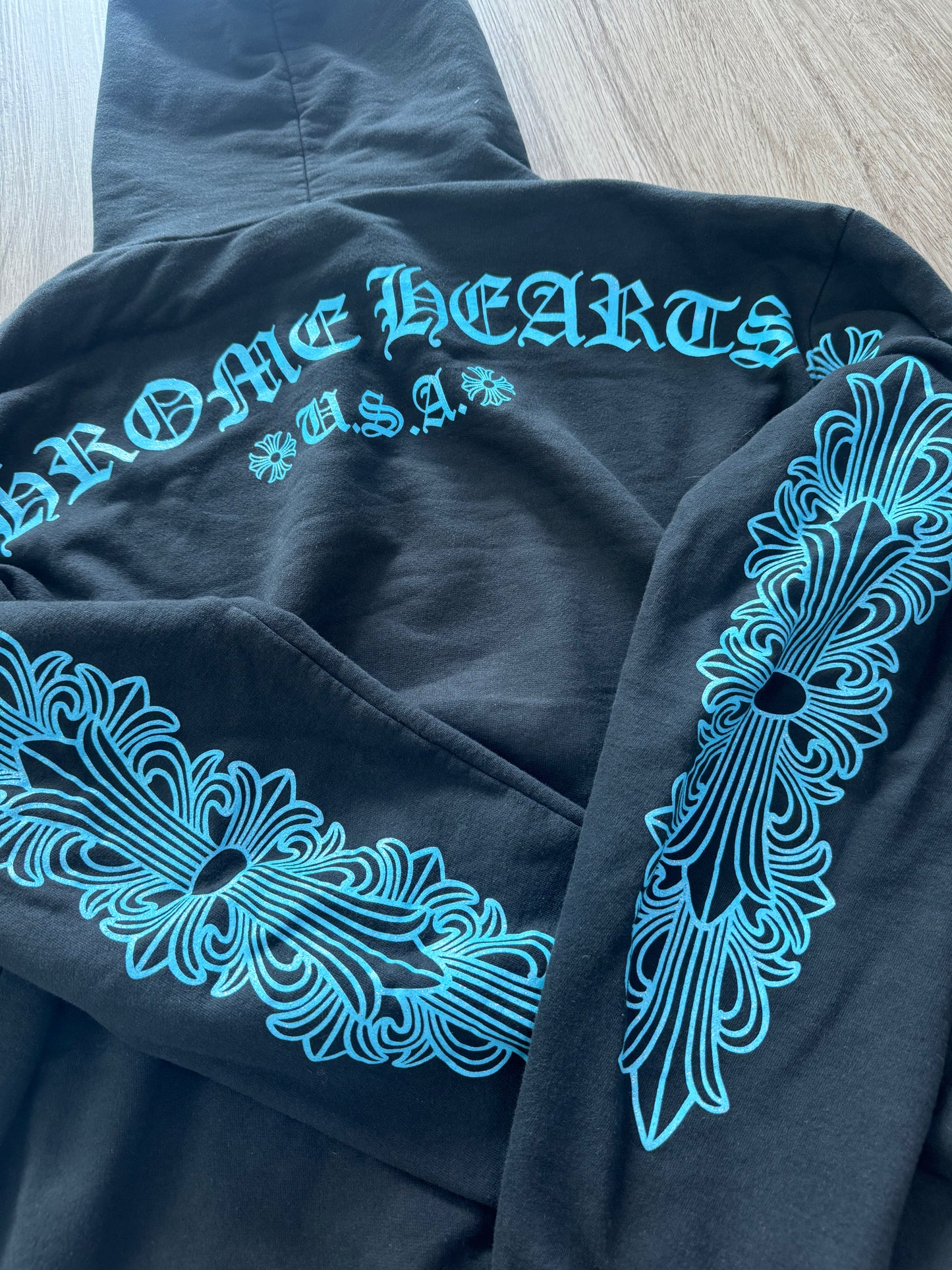 Chrome Hearts Baby Blue Friends & Family Hoodie
