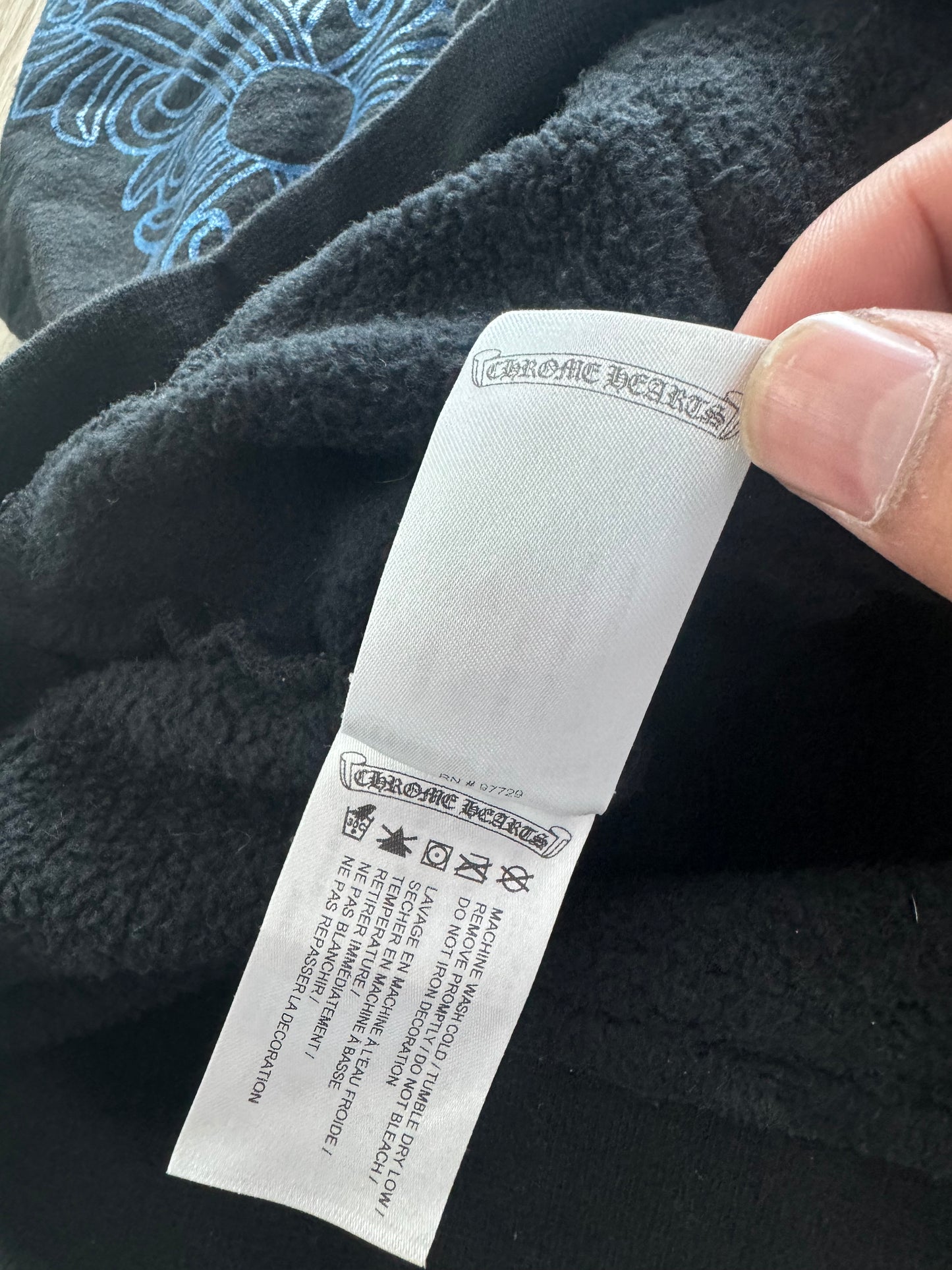 Chrome Hearts Navy Friends & Family Hoodie