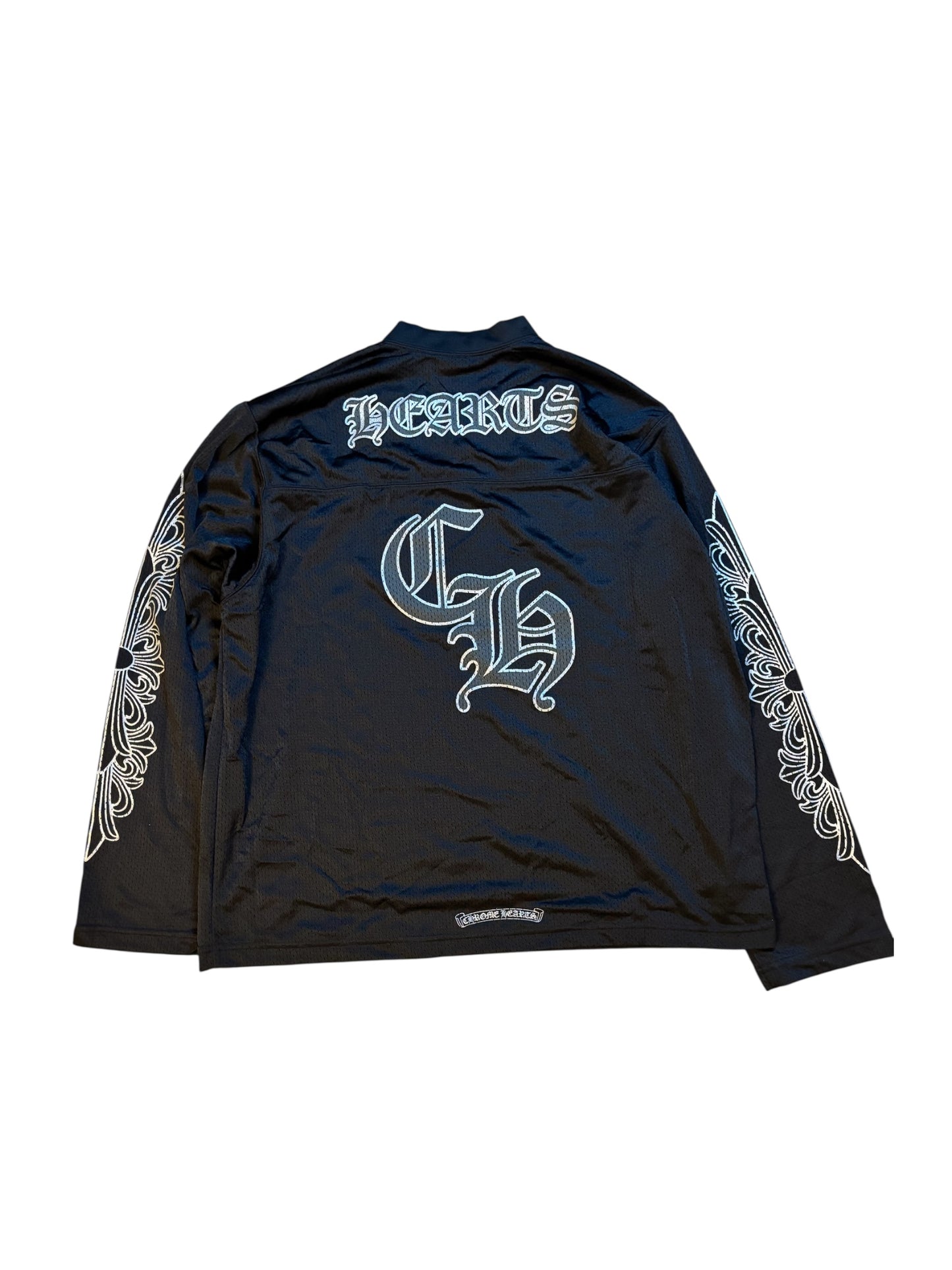 Chrome Heart Black Longsleeve Mesh Jersey