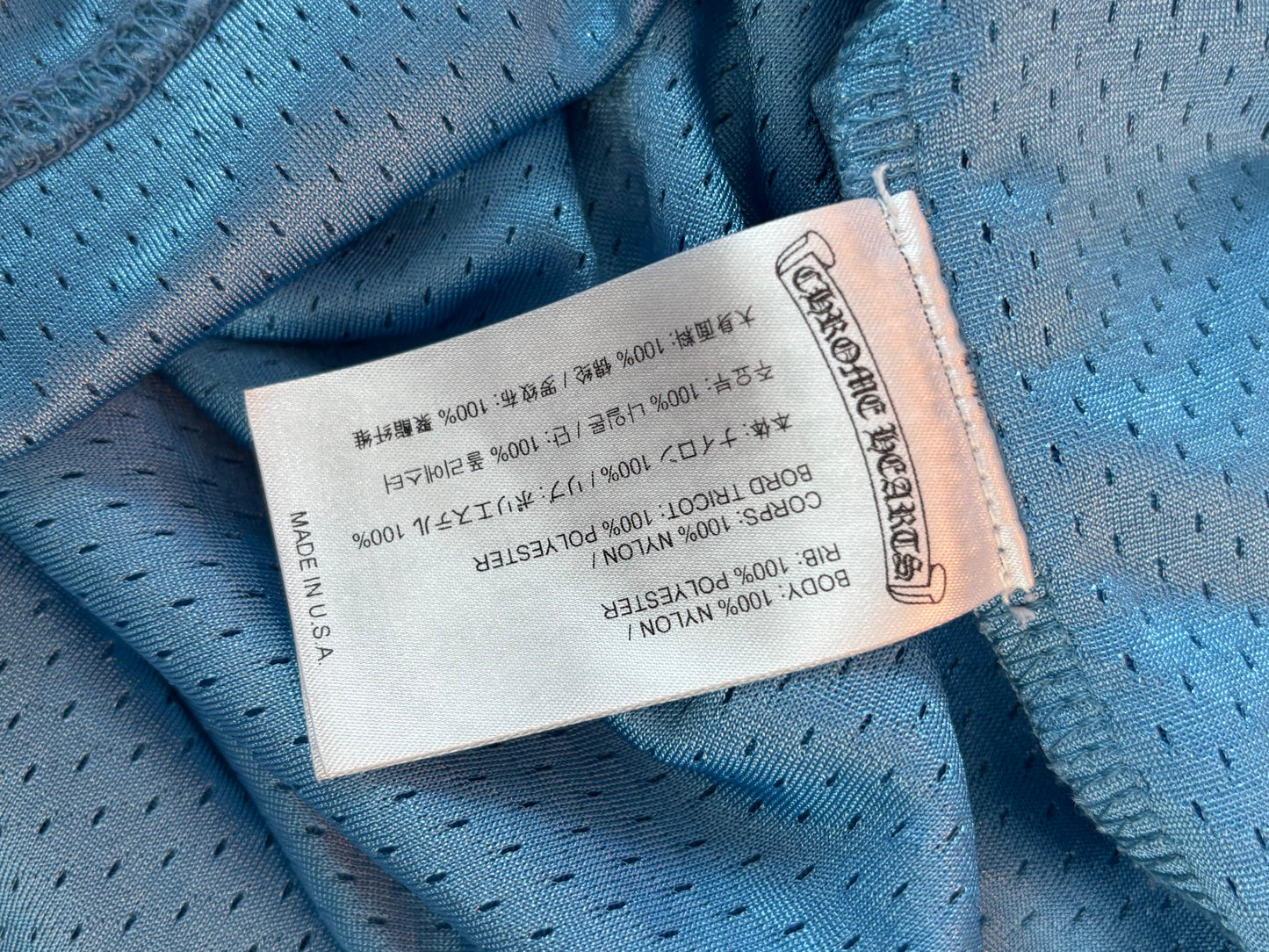 Chrome Heart Blue Mesh Jersey