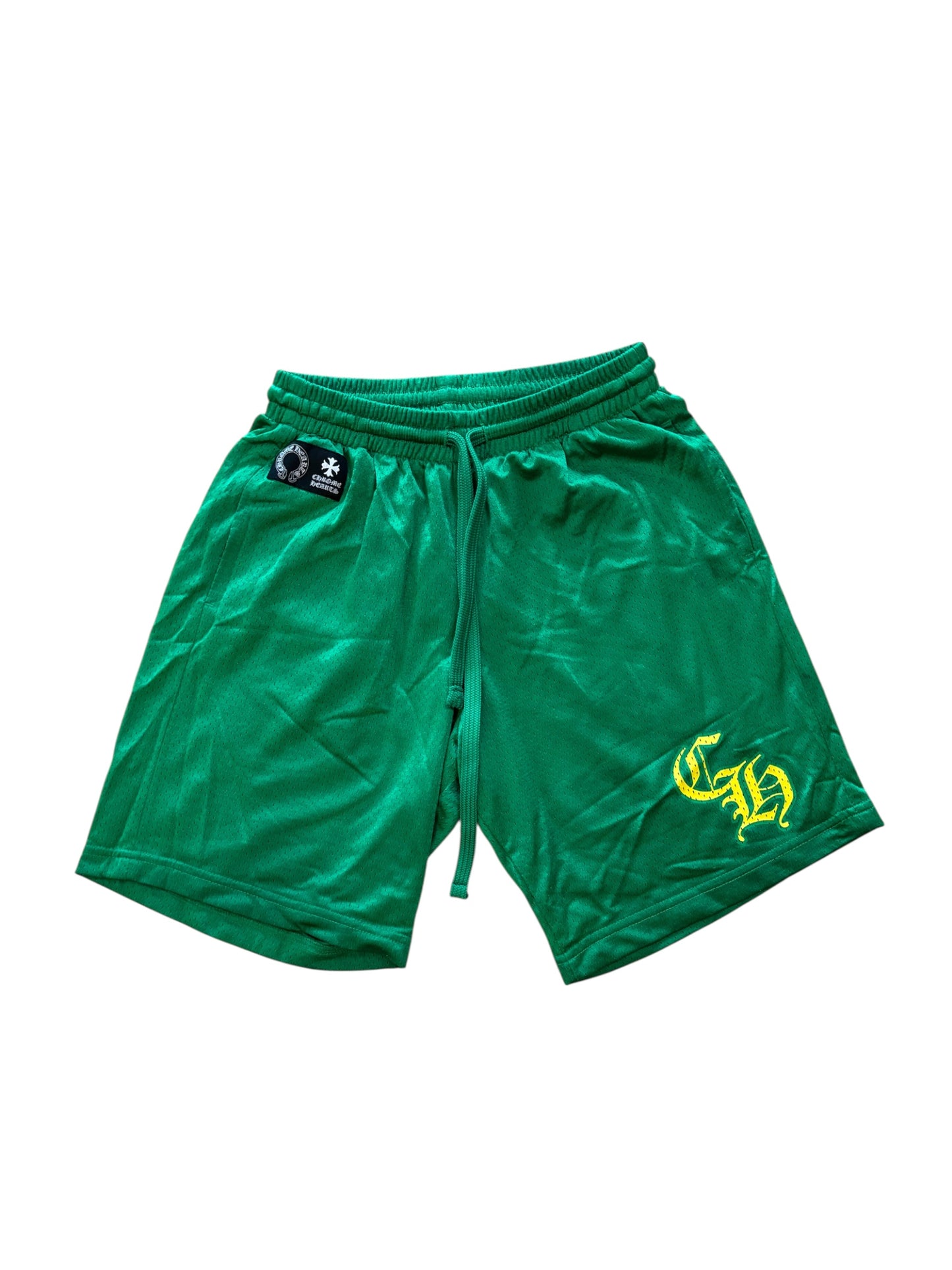 Chrome Heart Green Mesh Shorts