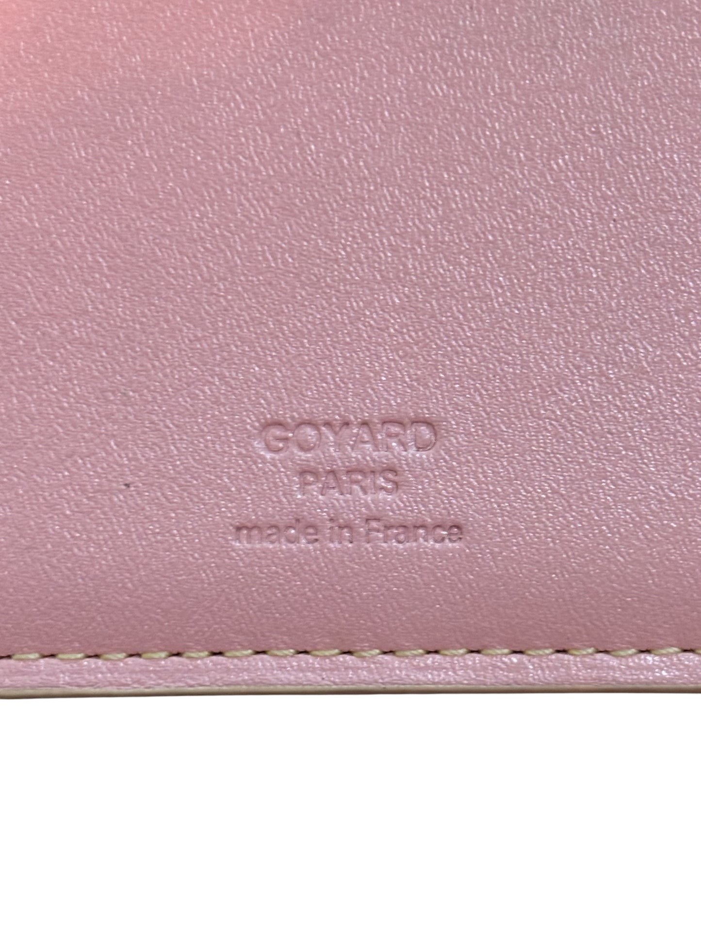 Goyard Pink Bifold Long Wallet