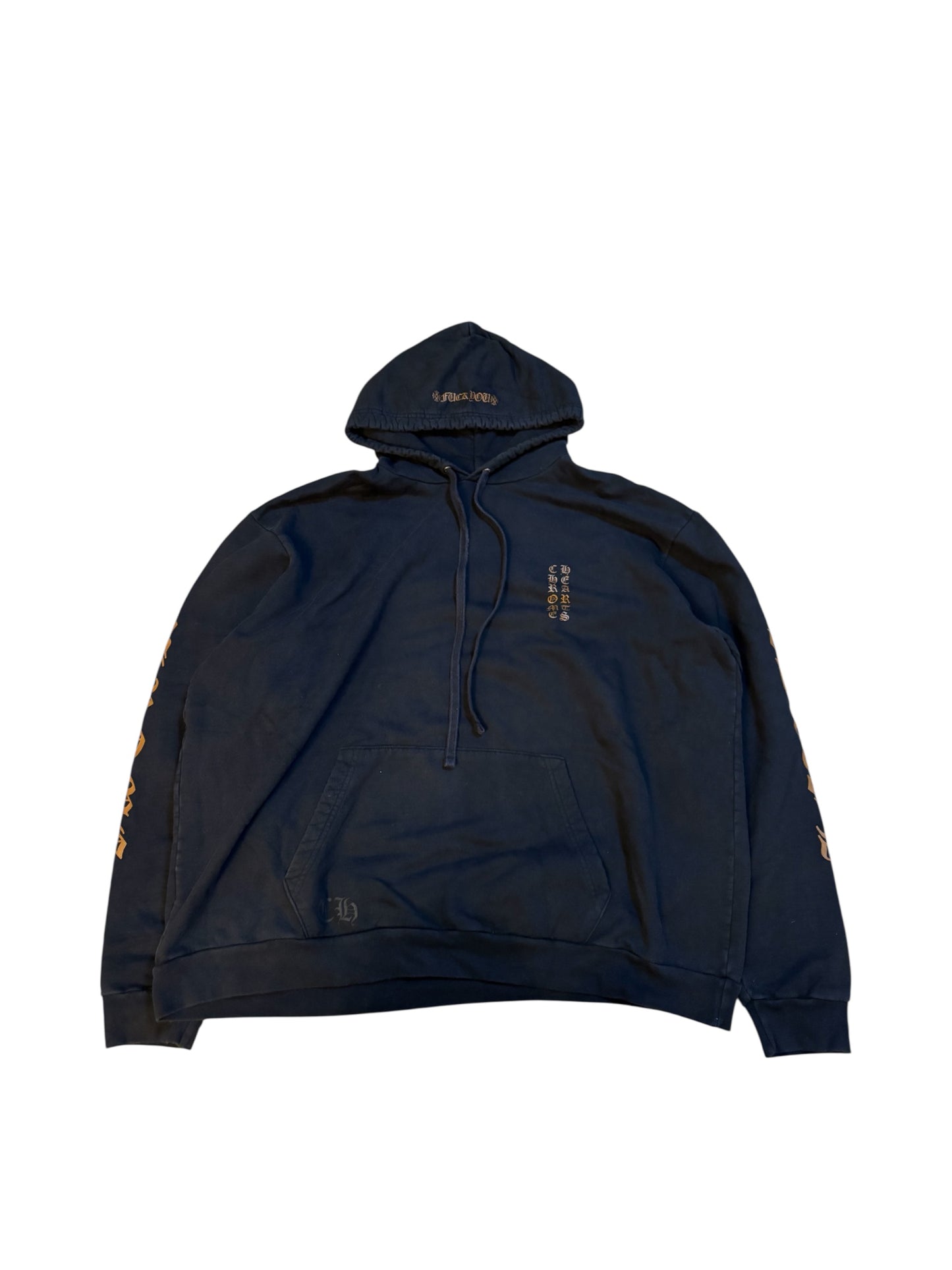 Chrome Heart Black/Brown Vertical Hoodie