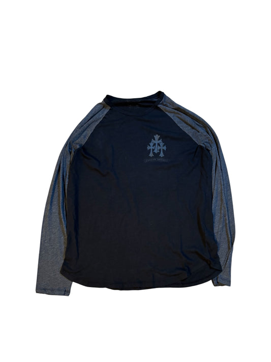 Chrome Heart Cemetary Cross Baseball longsleeve