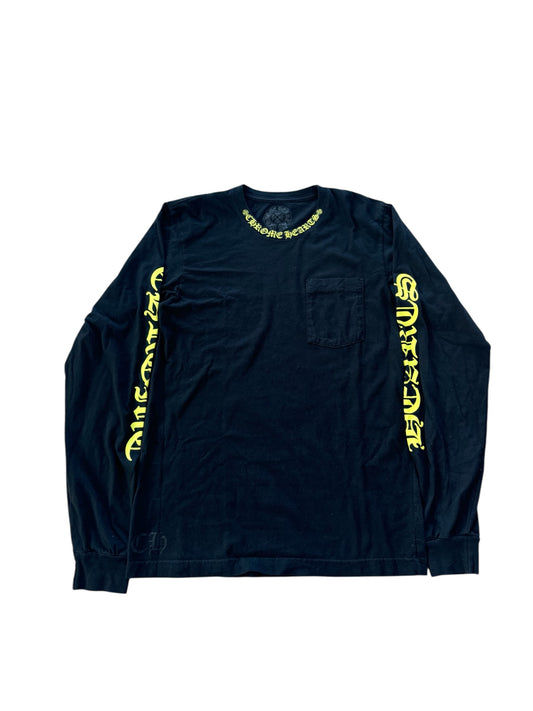 Chrome Heart Black/Neon Neck Logo Longsleeve