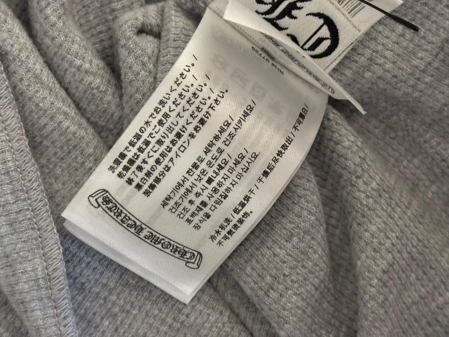 Chrome Heart Grey Floral Thermal Longsleeve