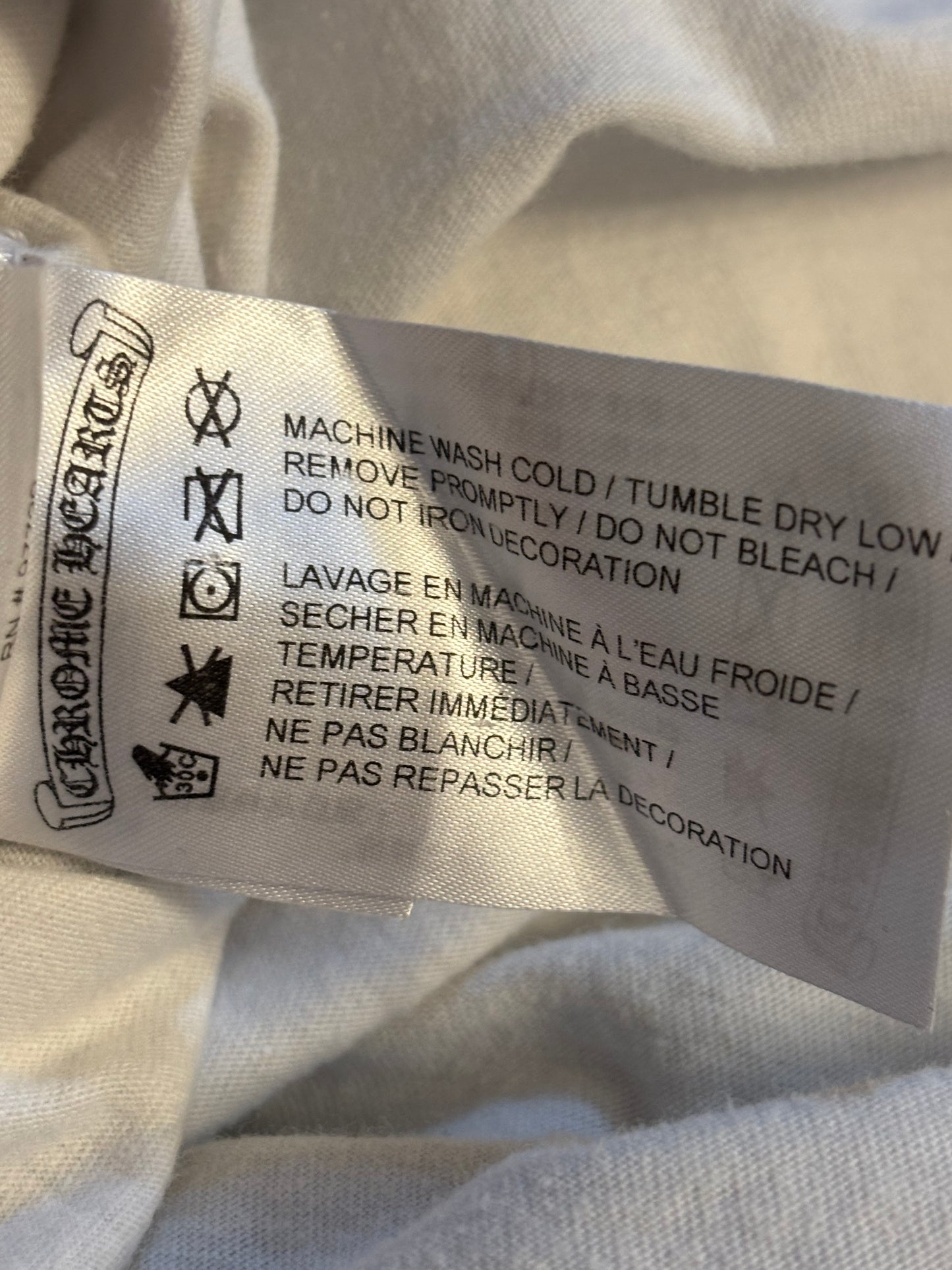 Chrome Heart Yellow Script Neck Logo Longsleeve