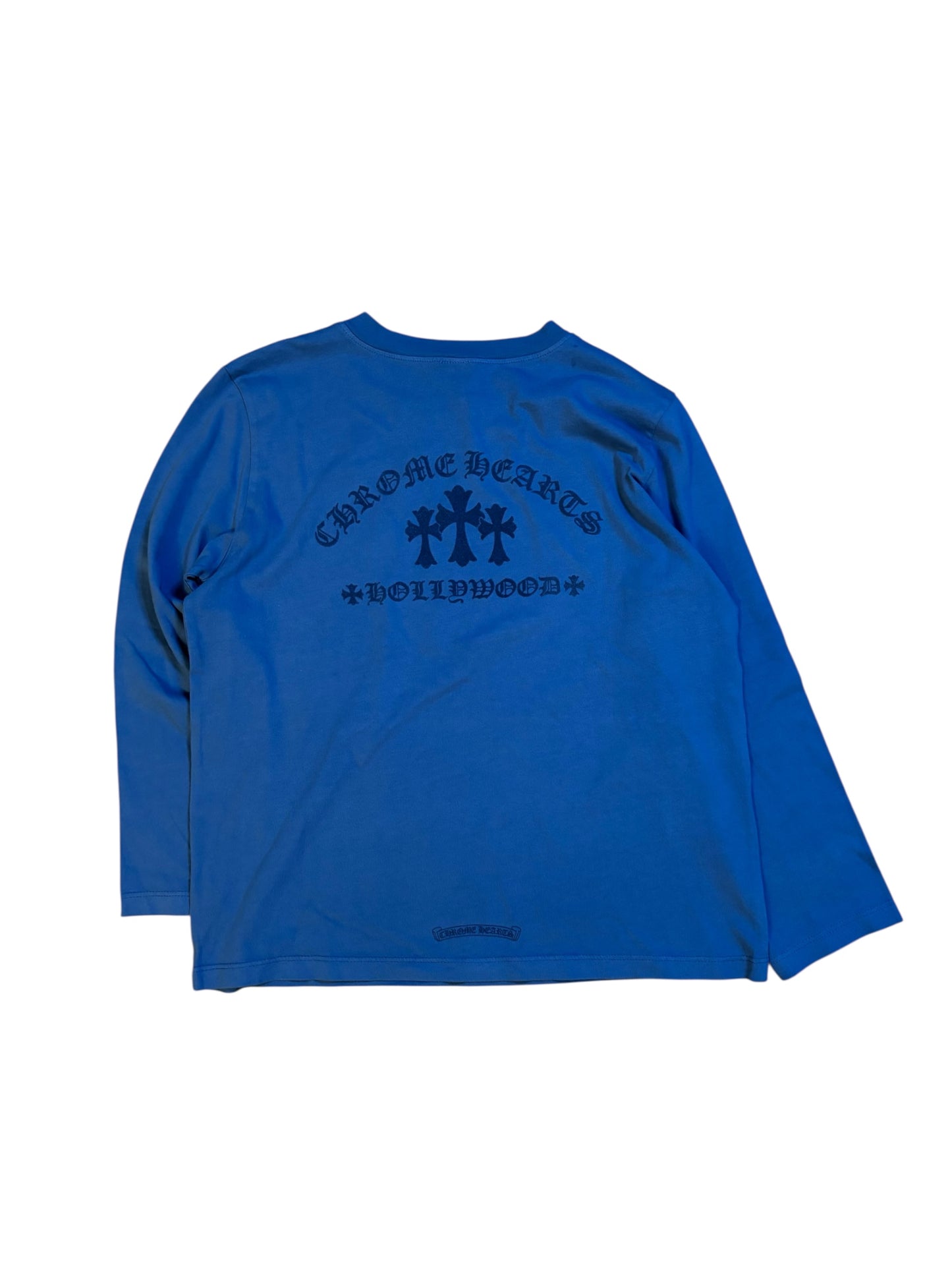 Chrome Heart Triple Cross Hollywood Blue Longsleeve