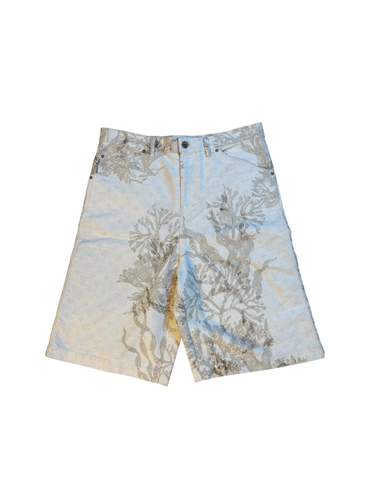 Louis Vuitton Bermuda Monogram Carpenter Denim Cargo Shorts