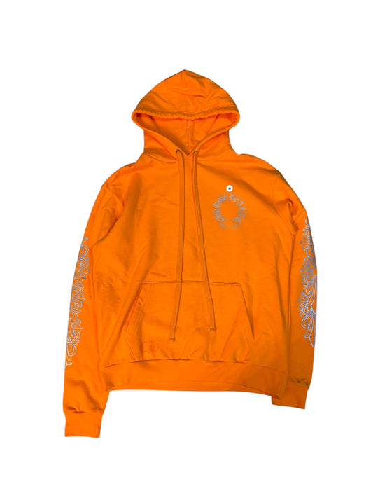 Chrome Heart Miami Orange Glitter Hoodie