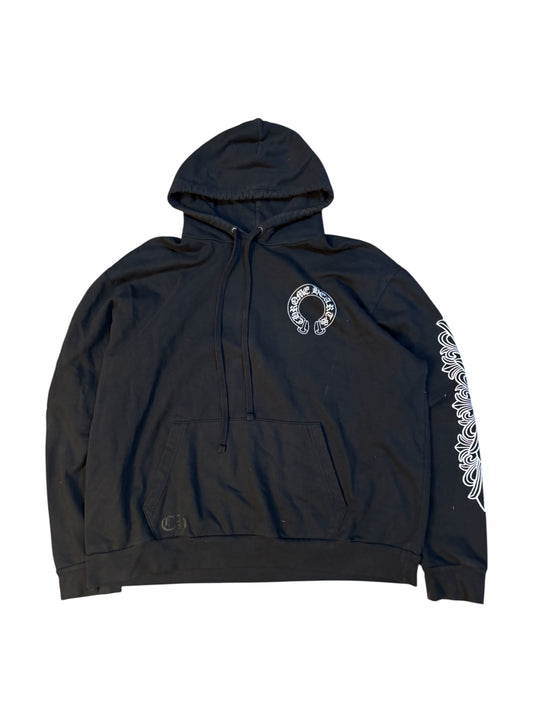 Chrome Heart Horseshoe Floral Hoodie