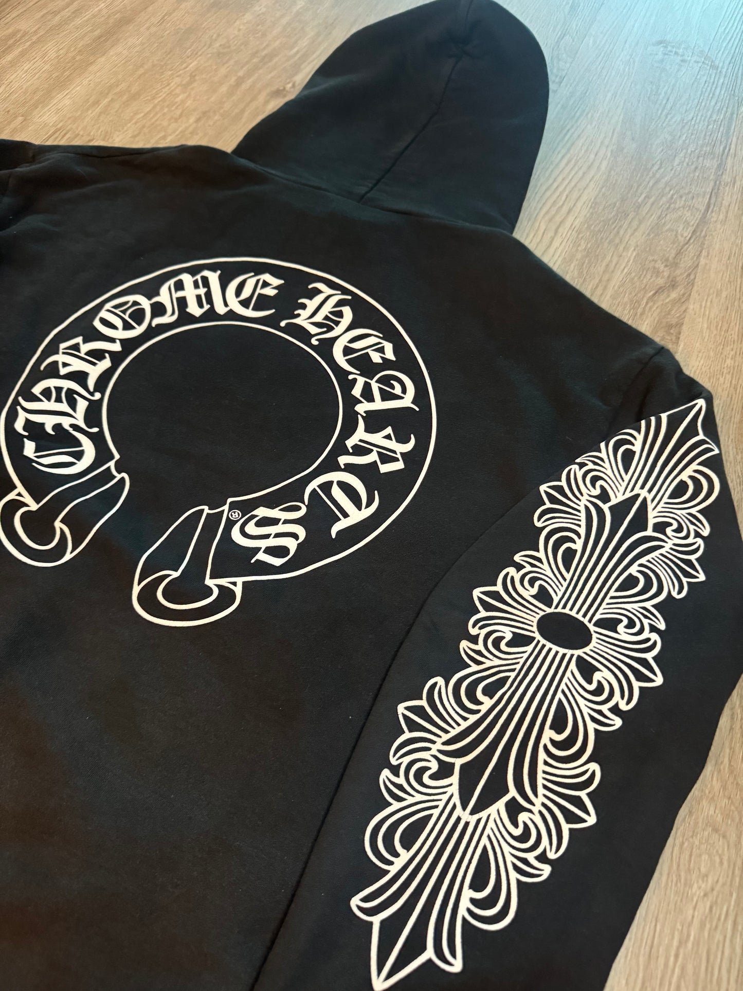 Chrome Hearts Horseshoe Floral Hoodie