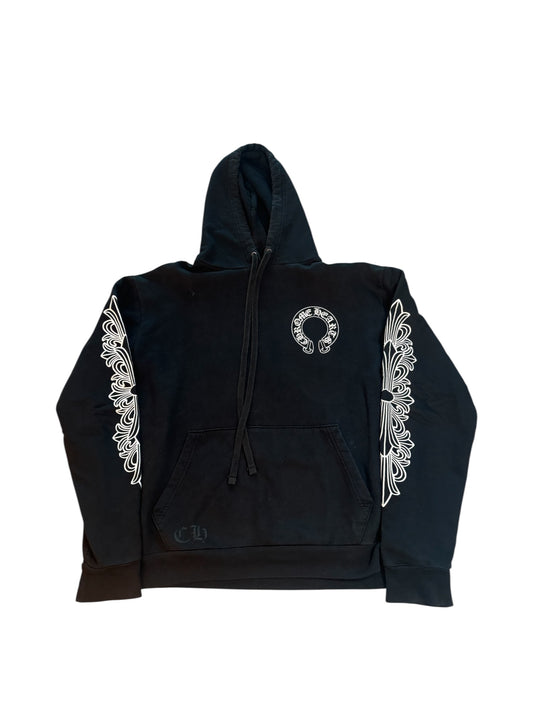 Chrome Hearts Horseshoe Floral Hoodie