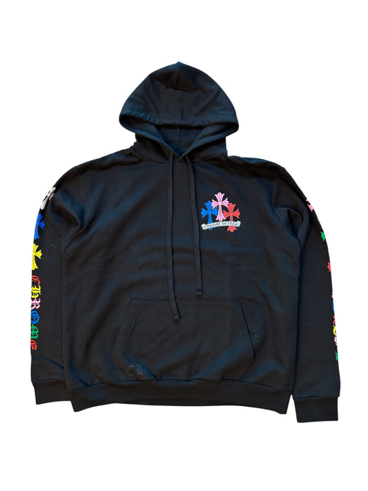 Chrome Heart Multicolor Cross Hoodie