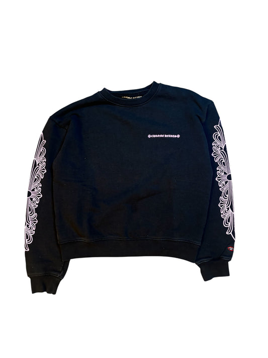 Chrome Heart Pink Floral Crewneck