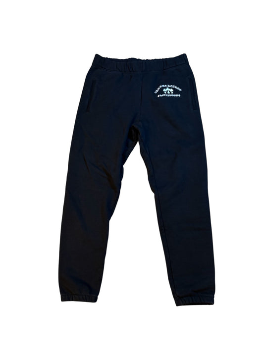 Chrome Heart Triple Cross Embroidered Sweatpants