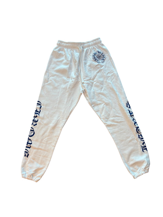 Chrome Heart Blue Horseshoe Sweatpants